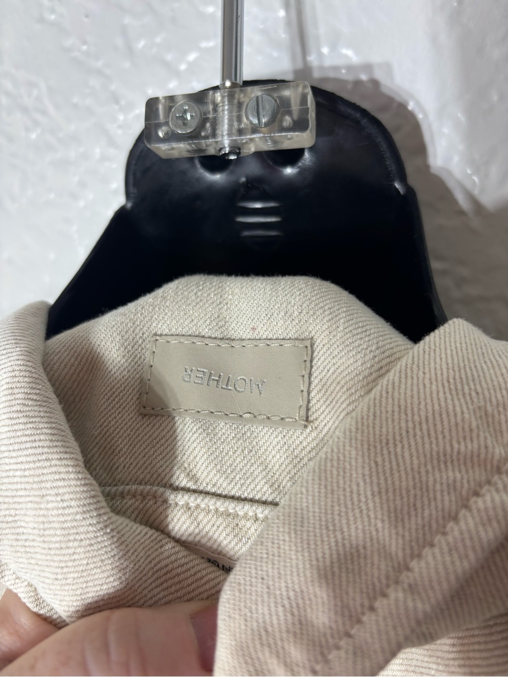 Mother the piece of work shirt women’s medium white smoke button down - Picture 10 of 10
